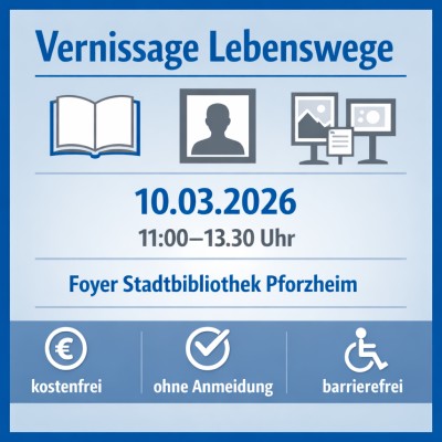 Vernissage „Lebenswege“ zeigt biografische Porträts in Pforzheim